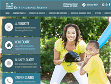 Tablet Screenshot of keepinsurance.com